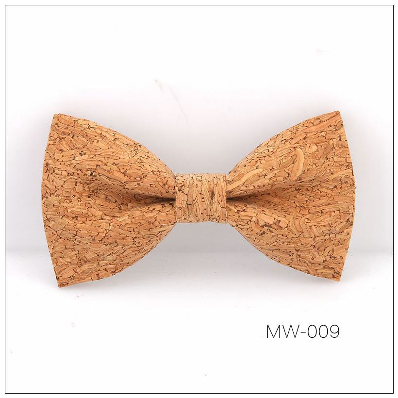 Corbatas de lazo de madera maciza para hombre, accesorios de para y boda, hechos a mano, novedad: MW009