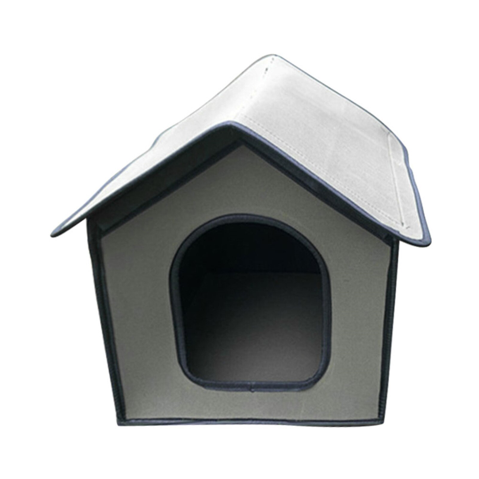 Pet Outdoor House Waterproof Weatherproof Cat House Foldable Pet Shelter for Pets: Gray / M