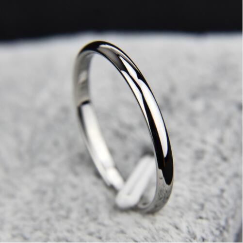 Jeemango Titanium Staal Rose Goud Anti-Allergie Gladde Eenvoudige Engagement Wedding Koppels Ringen Voor Vrouw Meisjes Anneau JR19161: 7 / Steel