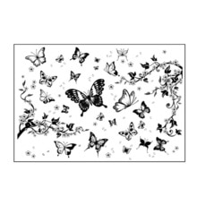 INFUNLY Bloemhoekstempels 21x29,7 Cm - Duidelijke Siliconen Stempels Voor Kaarten & Scrapbooking