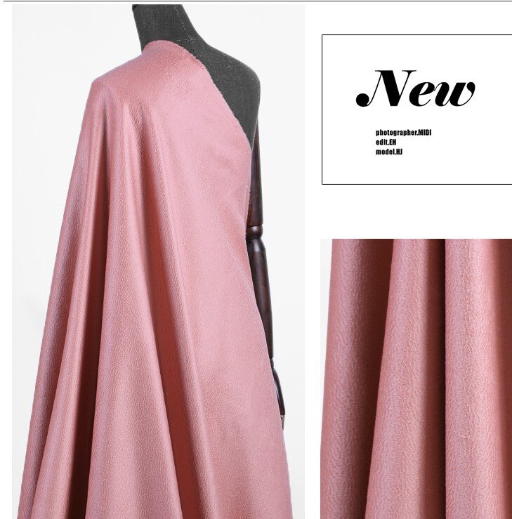 Luxe roze cashmere stof water wave dubbelzijdig zijde kasjmier wollen stof kasjmier doek