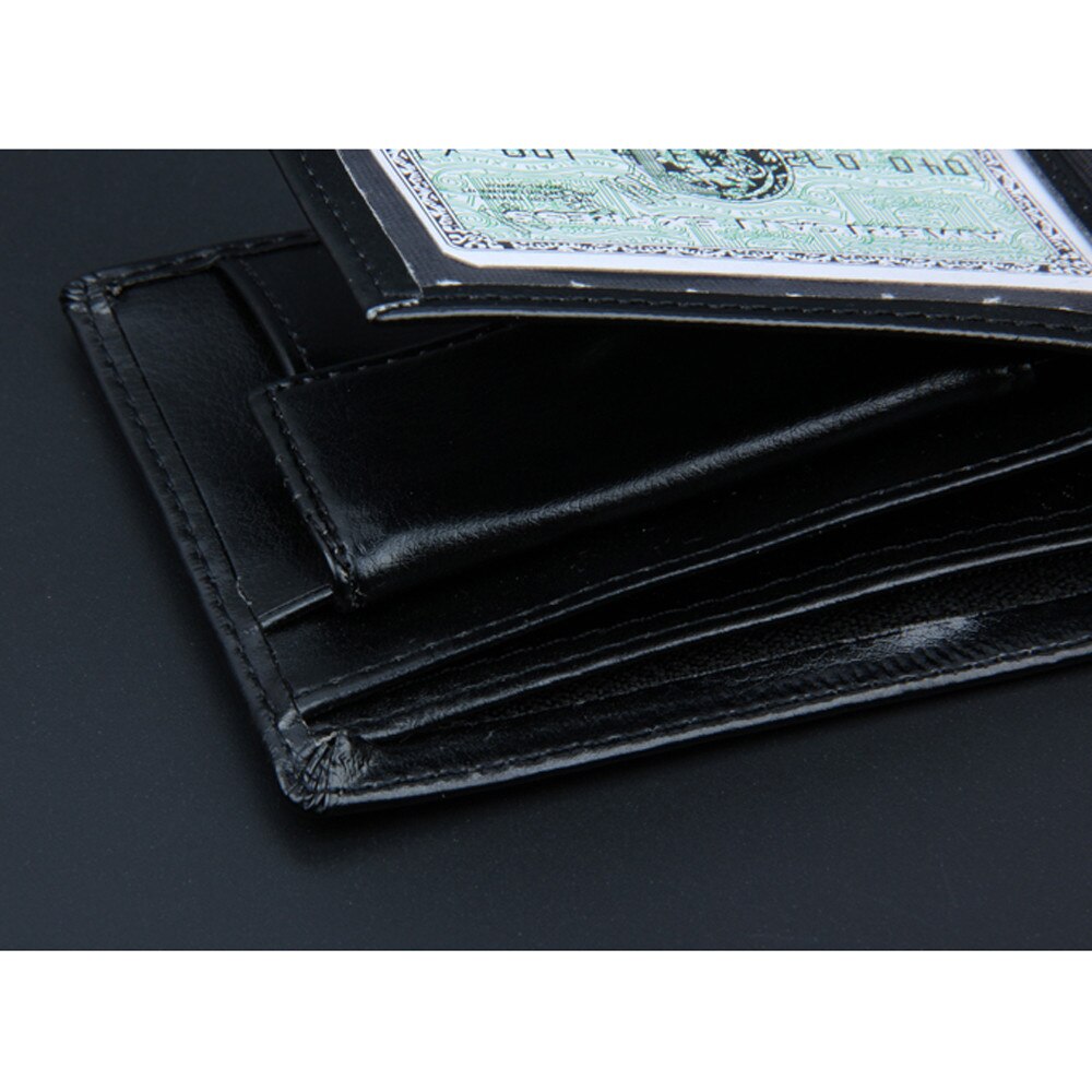 Heren Portemonnee Lederen Solid Slim Portefeuilles Mannen Pu Leather Bifold Korte Credit Card Houders Portemonnees Zakelijke Portemonnee Mannelijke