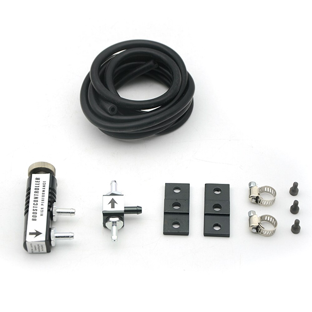 2 " 52mm turbo boost gauge  -1-2 bar bil rök len med justerbar auto turbo boost controller kit: Svart kontroll