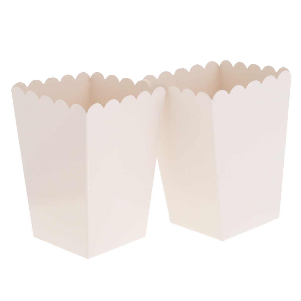 Pack  of 12 rena vita födelsedag baby shower sommarfest popcorn godis lådor