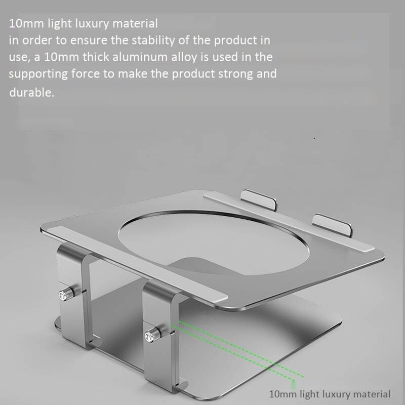 Jiushark stationär bärbar datorstativ ergonomisk aluminiumhållare för bärbara datorer för bärbar dator justerbar hållare för bärbara datorer under