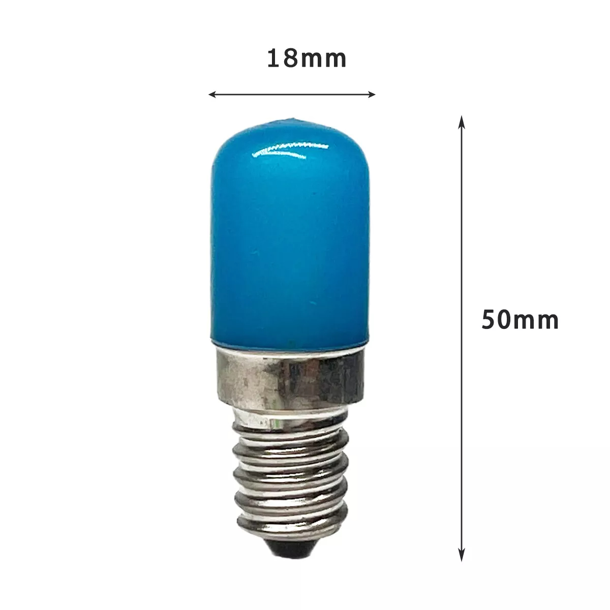 2w led-pærer til kjøleskap,  e14 e12 røde, gule, blågrønne indikatorlamper, 220v lys til kjøleskap/fryser erstatter 20w halogenpærer: Blå / 4 stk