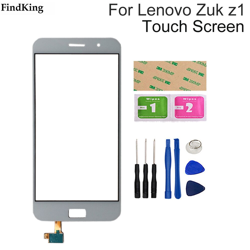 Touch Screen For Lenovo ZUK Z1 Z1221 Touch Screen Front Glass Digitizer Panel Sensor Mobile Phone Tools Adhesive