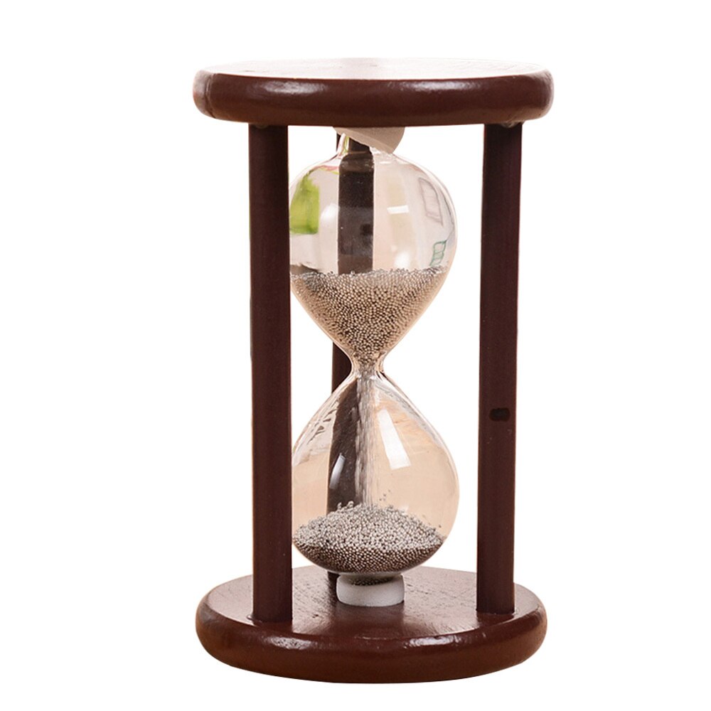 1pc Sanduhr Holz retro Kreative Praktische Sanduhr Sanduhr Dekoration Sand Uhr Timer für Büro