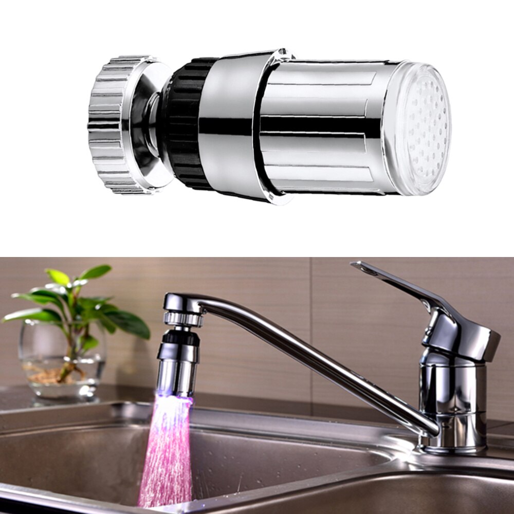 Three Color LED Lamp Pattern 360 Degrees Rotation Colorful LED Lamp