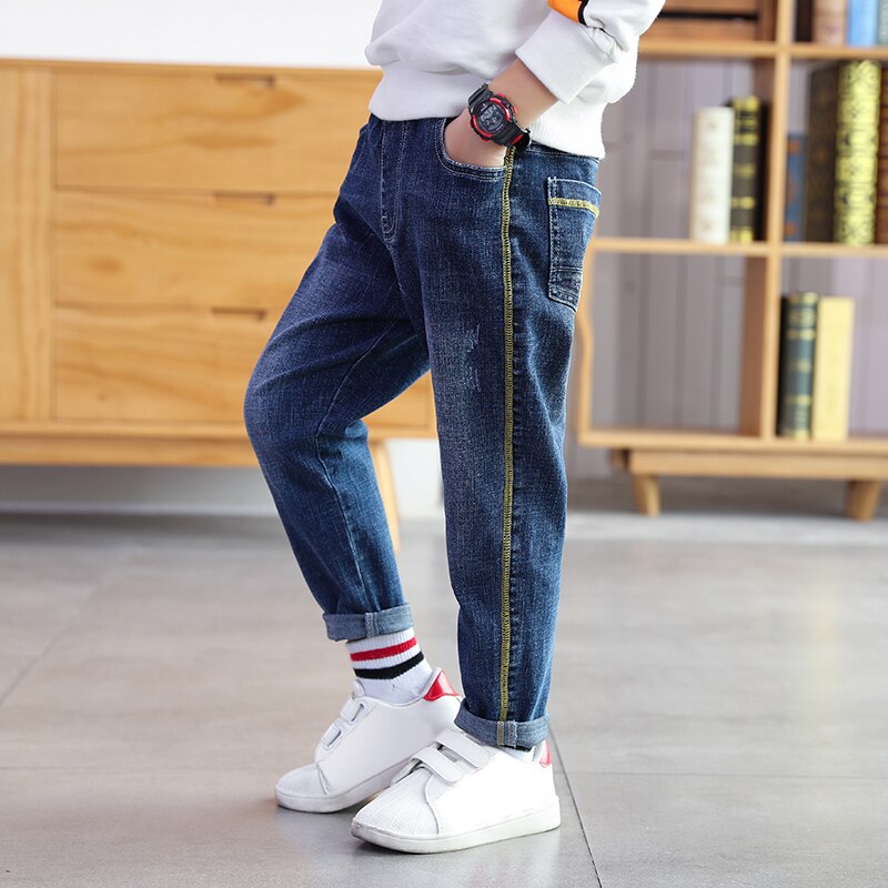 IENENS Dei Ragazzi Dei Jeans Dei Capretti Dei Pantaloni Da Cowboy Autunno Del Denim Dei Pantaloni 5-13 Anni di Bambini di Modo Causale Jean Gonne E Pantaloni