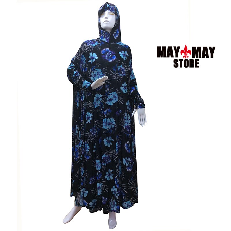 1 Piece Hijab Kaftan Loose Prayer Dress Islamic Prayer Clothes Muslim Female Long Abaya Saudi Arabia Dubai Ramadan high: COLOR 4