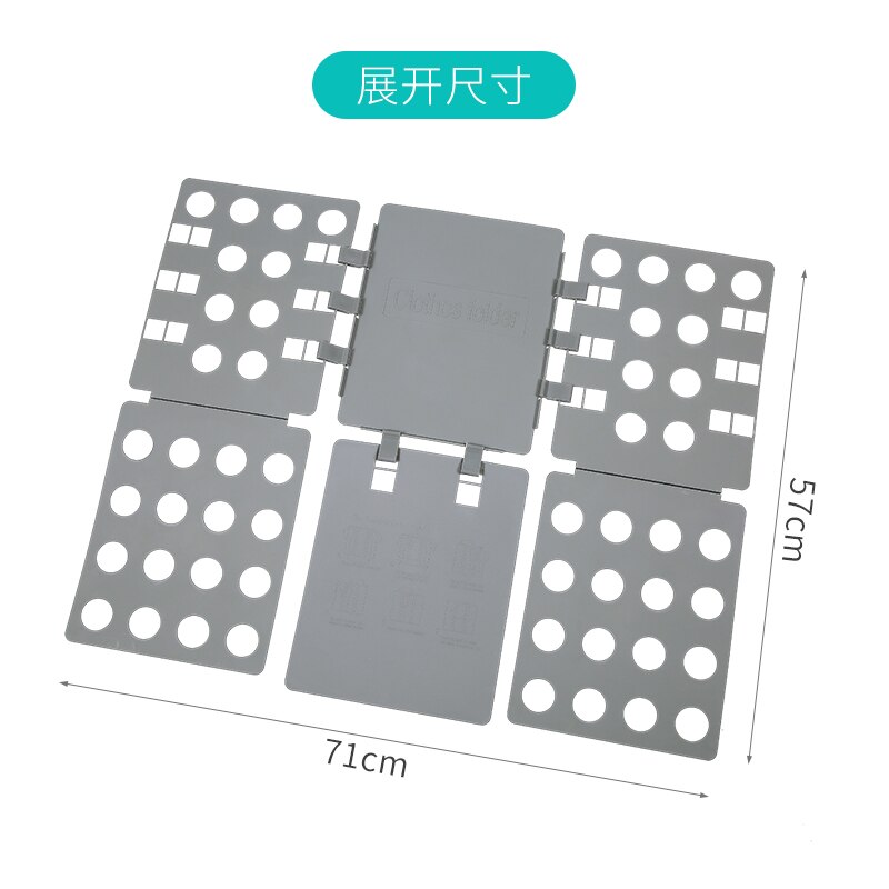 Planche pliante pour vêtements en plastique Portable, planche de rangement pour T-Shirt pantalon pull placard vestiaire, plaque de séparation de Placement: Grey