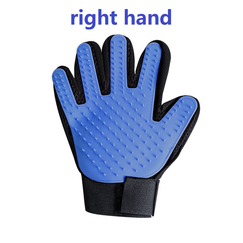 Guante de goma para mascotas, guante de aseo para gatos, peines para el pelo para perros y gatos, herramientas de baño para mascotas, guante de masaje, cuidado, suministros para perros y gatos limpios: Beige