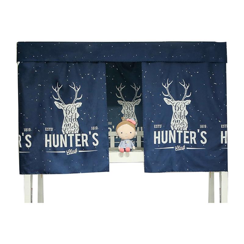 Ensemble de rideaux de lit superposé à impression créative, tissu occultant anti-poussière pour lit simple, fournitures Textiles pour la maison: 4