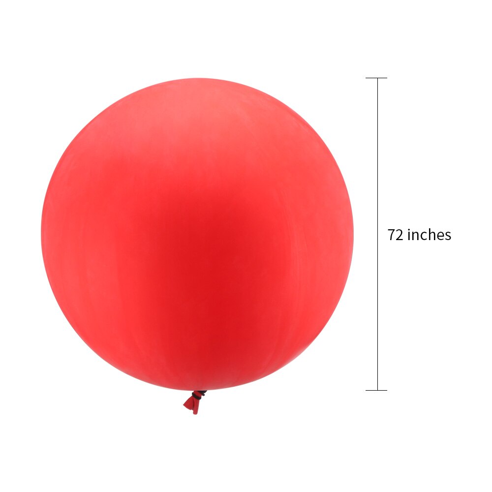 Red Round Large Latex Balloons 72 Inches Wedding Birthday Party Decoration Helium Big Giant Balloons Inflatable Air Ball Toys