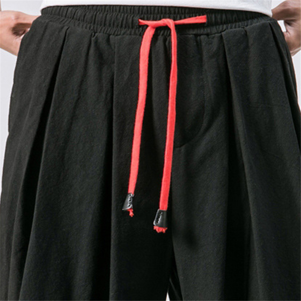 FGKKS Neue Übergröße Männer verlieren Harem Hosen Herbst Chinesischen Leinen Übergewicht Jogginghose lässig Hosen Männlichen