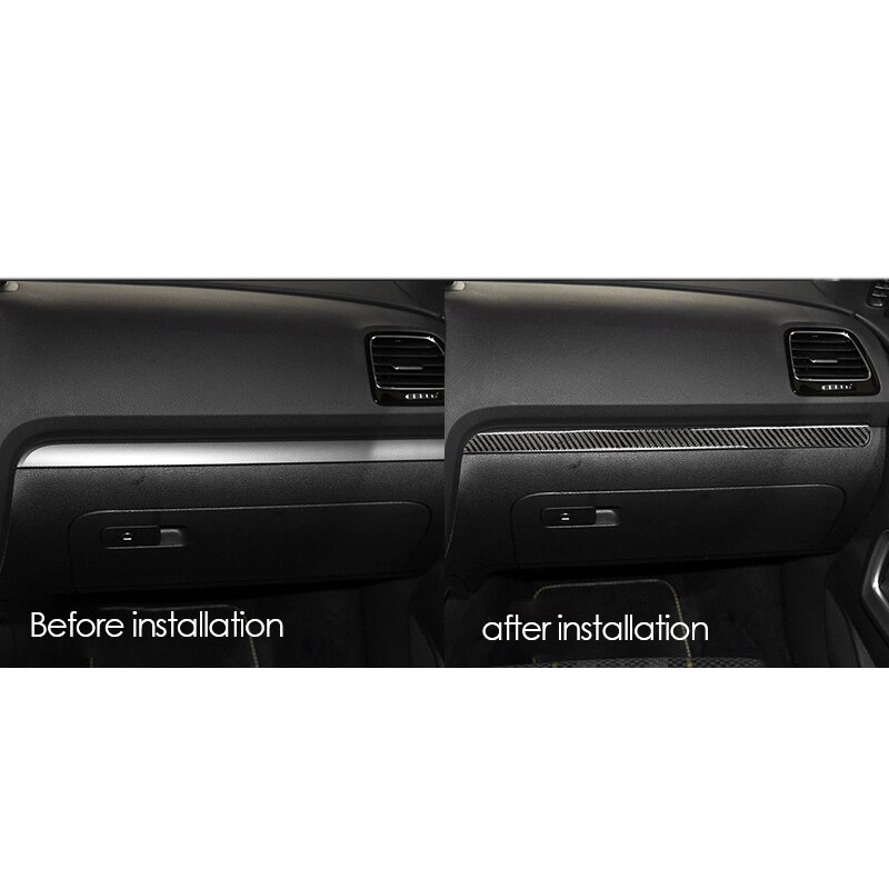 Accessoires de décoration pour tableau de bord intérieur de voiture en Fiber de carbone pour Scirocco R –