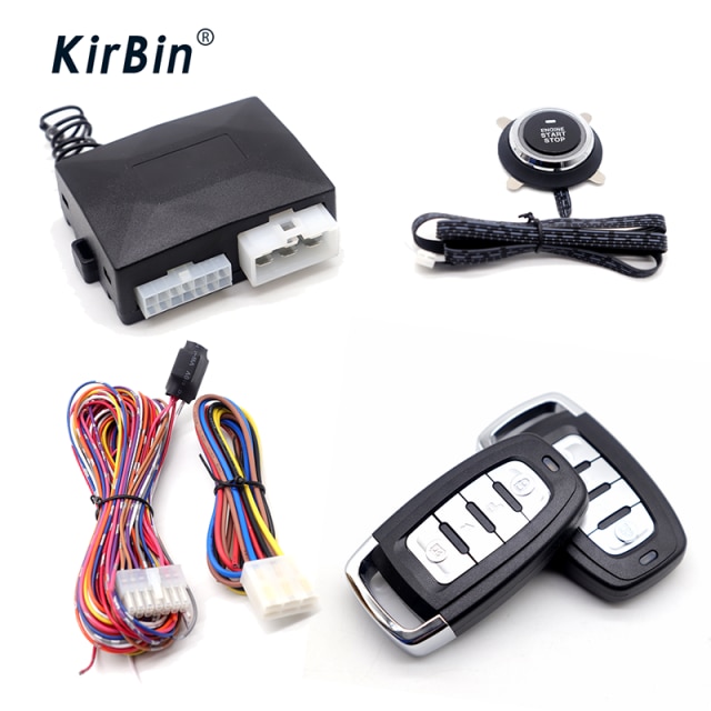 kirbin 12V car alarm,ignition system,central locking car,starter for car,Start stop button,car intelligent system: YT-01