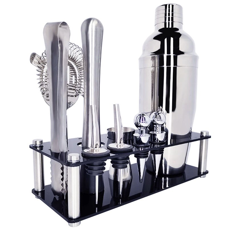Wine regulator Cocktail Shaker Cup Premium Barware Set Drink Mixer 550/750ml Bar Tool With Wine Rack