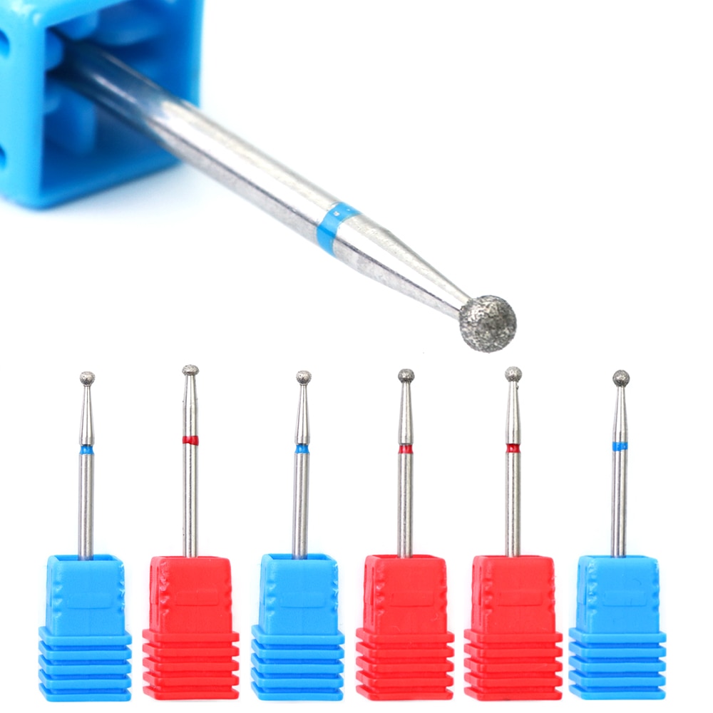 1pcs Nagel Boren Diamant Bal Hoofd Cuticle Cutter voor Manicure Nail Care Pro Elektrische Rotary Burr Molen Machine gereedschap BE23-30