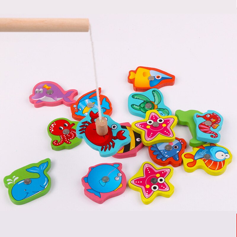 1 Ijzeren Doos Baby Kids Grappige Vissen Speelgoed Ouder-kind Interactief Magnetische Vissen Speelgoed Vroege Onderwijs Congnition Game Speelgoed
