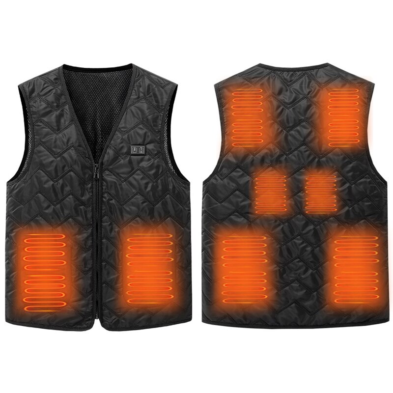 8 Heated Vest Jacket Men Women Coat Clothes Intelligent Electric Heating Thermal Warm Clothes Winter Heated Hunt -40: 5XL