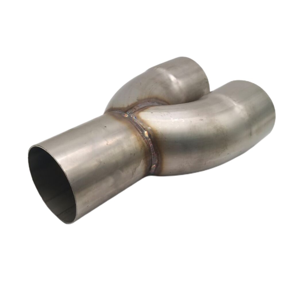 2-1 Stainless SSExhaust Merge Collector Dual 3" ID Inlet to Single 3" OD Outlet