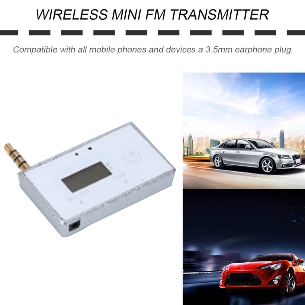 F180B Draadloze Mini Fm-zender Auto MP3 Speler Display Muziek Audio Voor Mobiele Telefoons Tablet Pc MP3 Speler Ontvanger