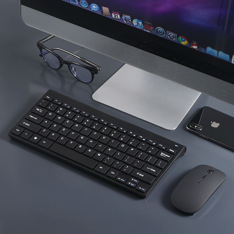 2.4G Wireless Keyboard and Mouse Mini Keyboard Mouse Set Protable Combo For Notebook Laptop Mac Desktop PC Computer