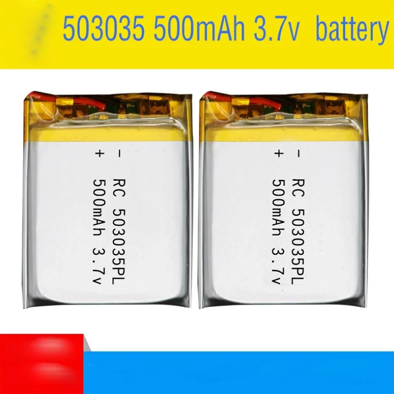 503035 Polymeerbatterij 3,7 V 500 mAh lithium 3 volt Li Po Ion Lipo oplaadbare batterijen voor dvd-gps-navigatie