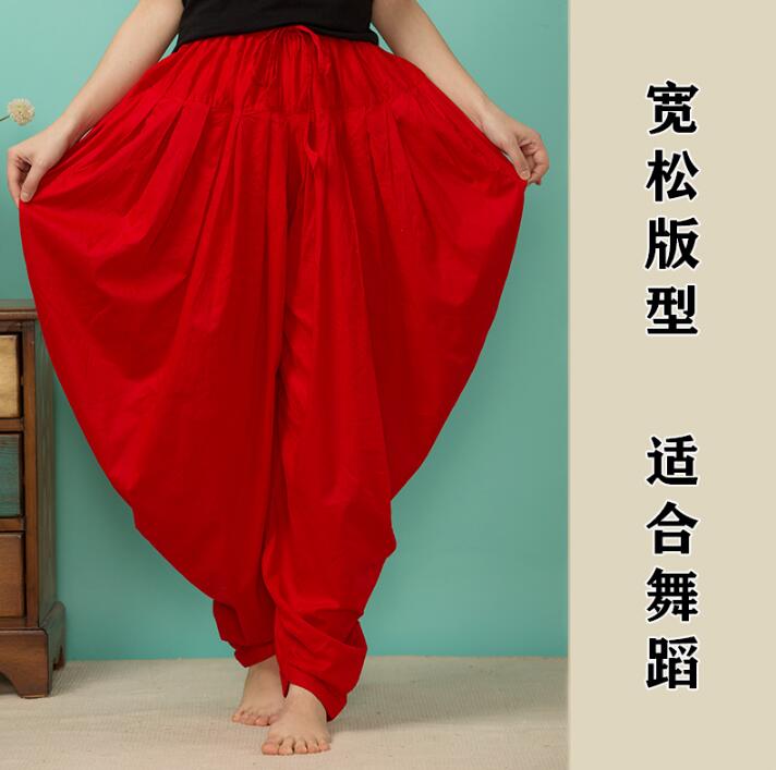 8 couleurs inde traditionnel femme coton pantalon Style ethnique printemps été fonds amples pantalons de danse pour femme