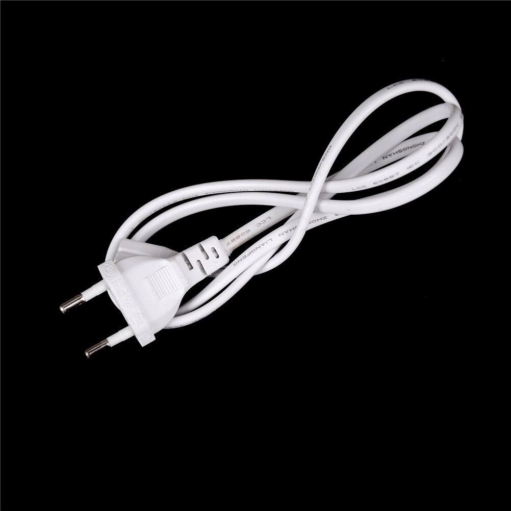 2-prong Power Cord 1M EU European Port AC Power Cord Cable Slim Power Cable For Most Printer&laptop Adapters