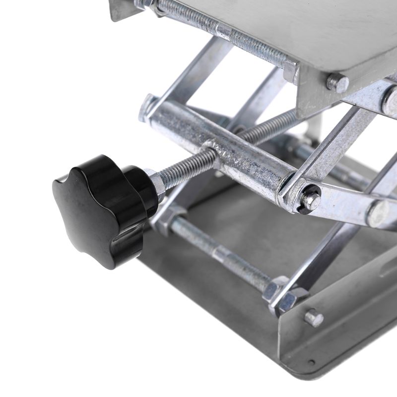 Piattaforma Sollevamento Acciaio Inox 100x100mm - Per Lab E Esperimenti