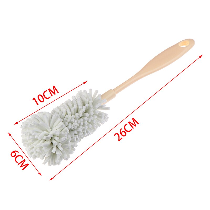 1 PC Long Handle Sponge Cleaning Glass Milk Bottle Mug Coffe Tea Cup Bowls Scrubber Washing Clean Brush Tool Cup Brush