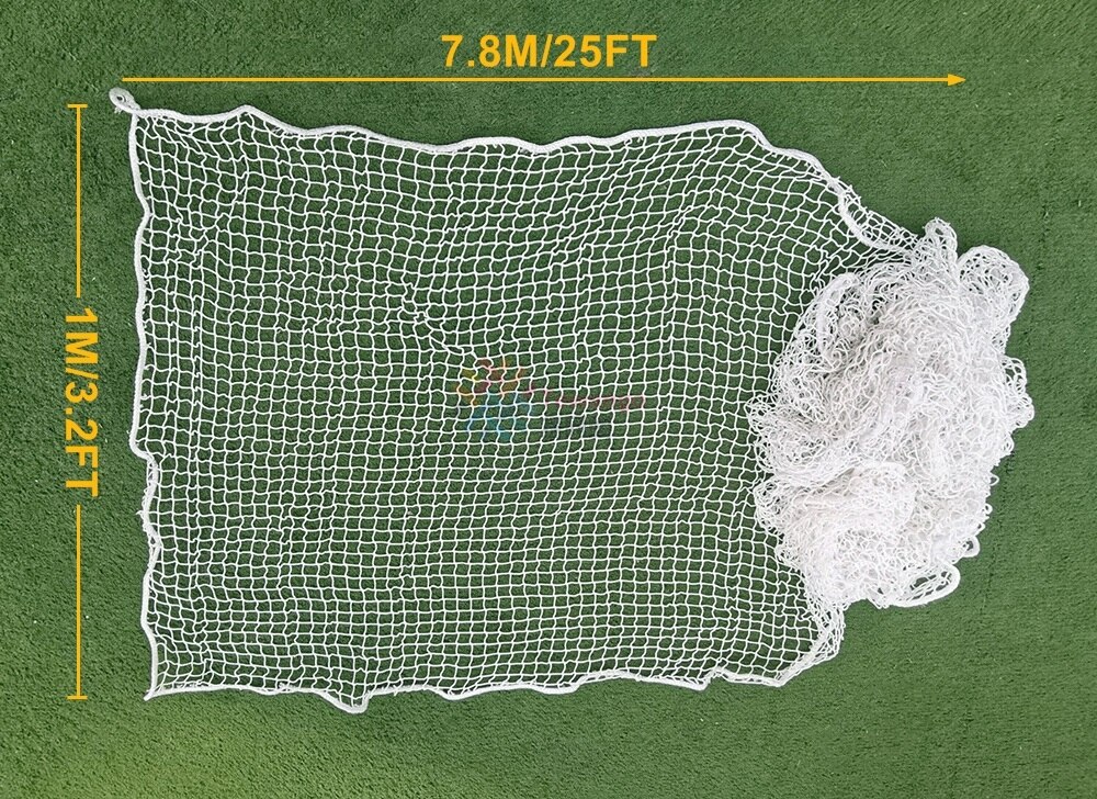 Tewango 2cm gitter 3.2 x 25ft trapper balkon sikkerhedsvagt børn baby kæledyr trappe beskyttelse dæk kraftig mesh net anti fald netværk: Default Title