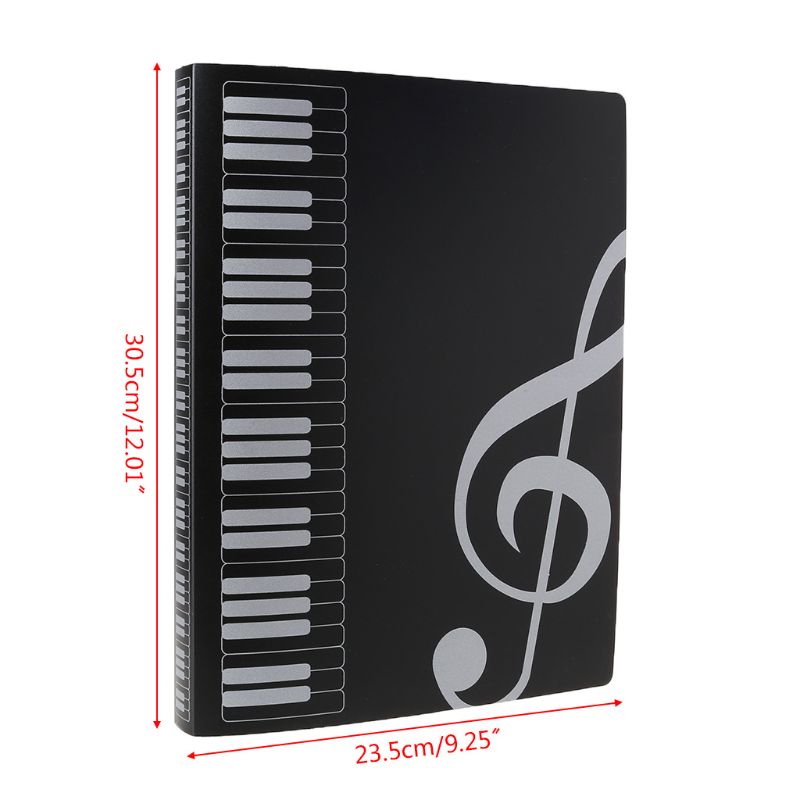 Feuille de partition de musique 40 Pages, format A4, fichier et dossier, organisateur de stockage pour lecteur de Piano D5QC