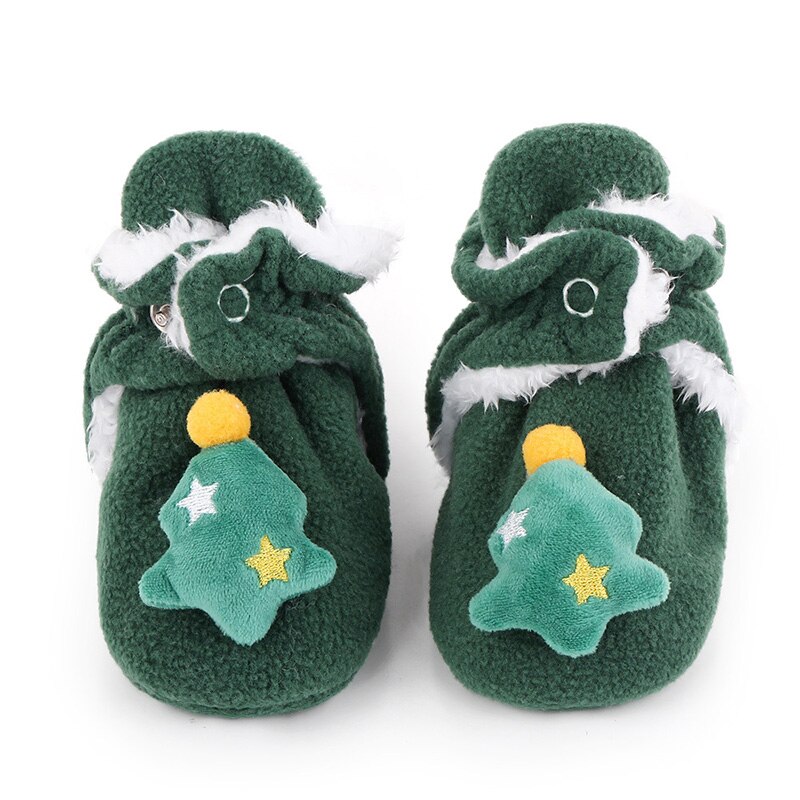 Winter Warm Kerstman Baby Schoenen Kerst Baby Jongens Meisjes Babyschoenen Leuke Laarzen Xmas Soft Sole Baby laarsjes