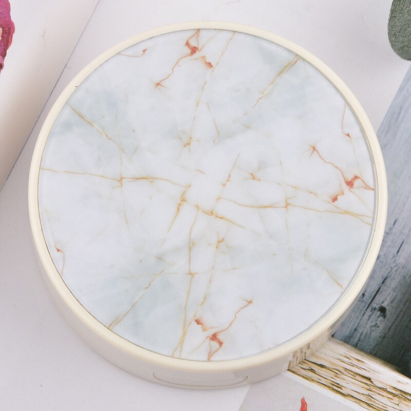 Ogen Zorg Container Leuke Ronde Lens Case Spiegel Reizen Bril Lenzen Klassieke Doos Kit Houder Marmer Contact Lens Case