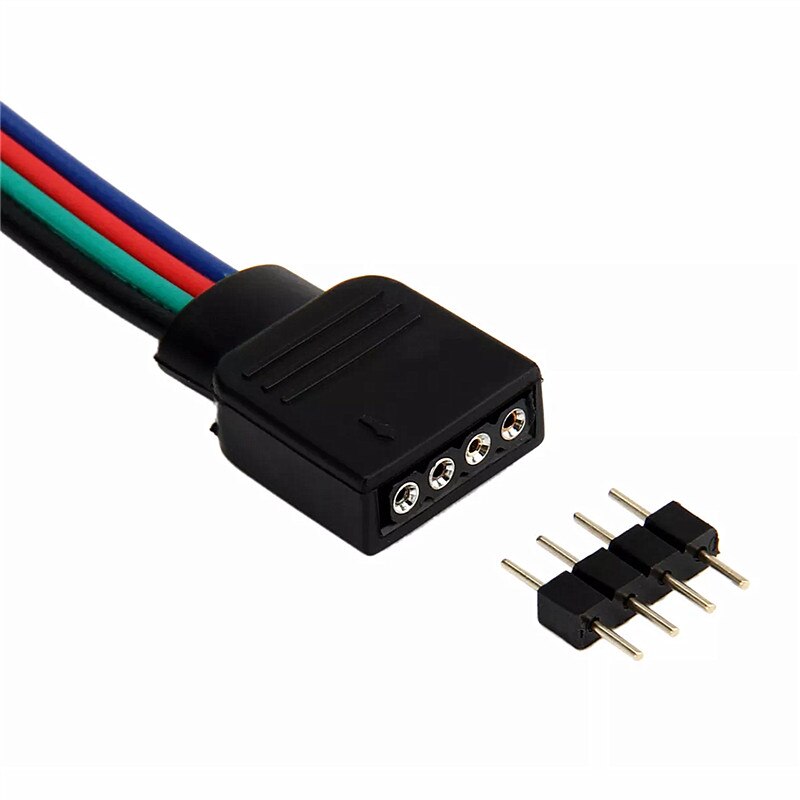 4 pin RGB Stecker 5 Pin RGBW Stecker Männlich/Weiblich LED Streifen Nadel Stecker Schweißen Kabel Für 5050 3528 RGB RGBW LED Streifen