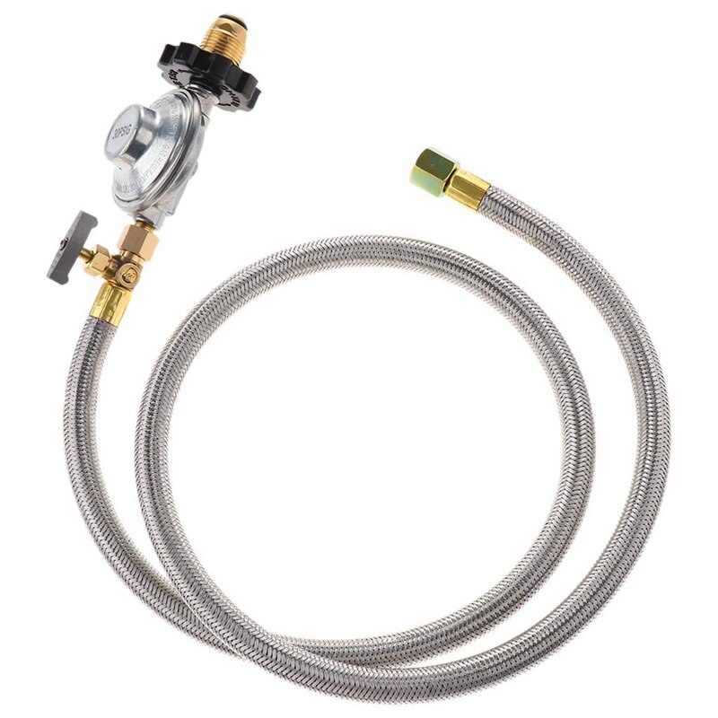 Universal QCC1 Low Pressure Propane Regulator Grille Replacement Hose for Most LP Gas Grid Heaters and Female Nuts