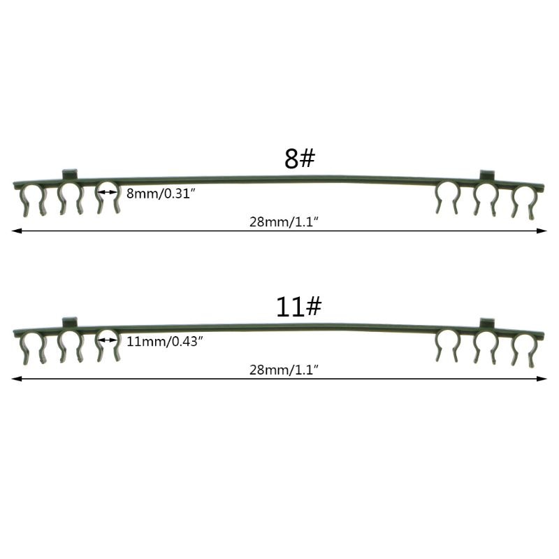 5Pcs Plastic Plant Fix Clips Rack Stem Climbing Vine Support Vegetables Farm Flowers Fruit Tied Bundle Branch Clamping Gardening