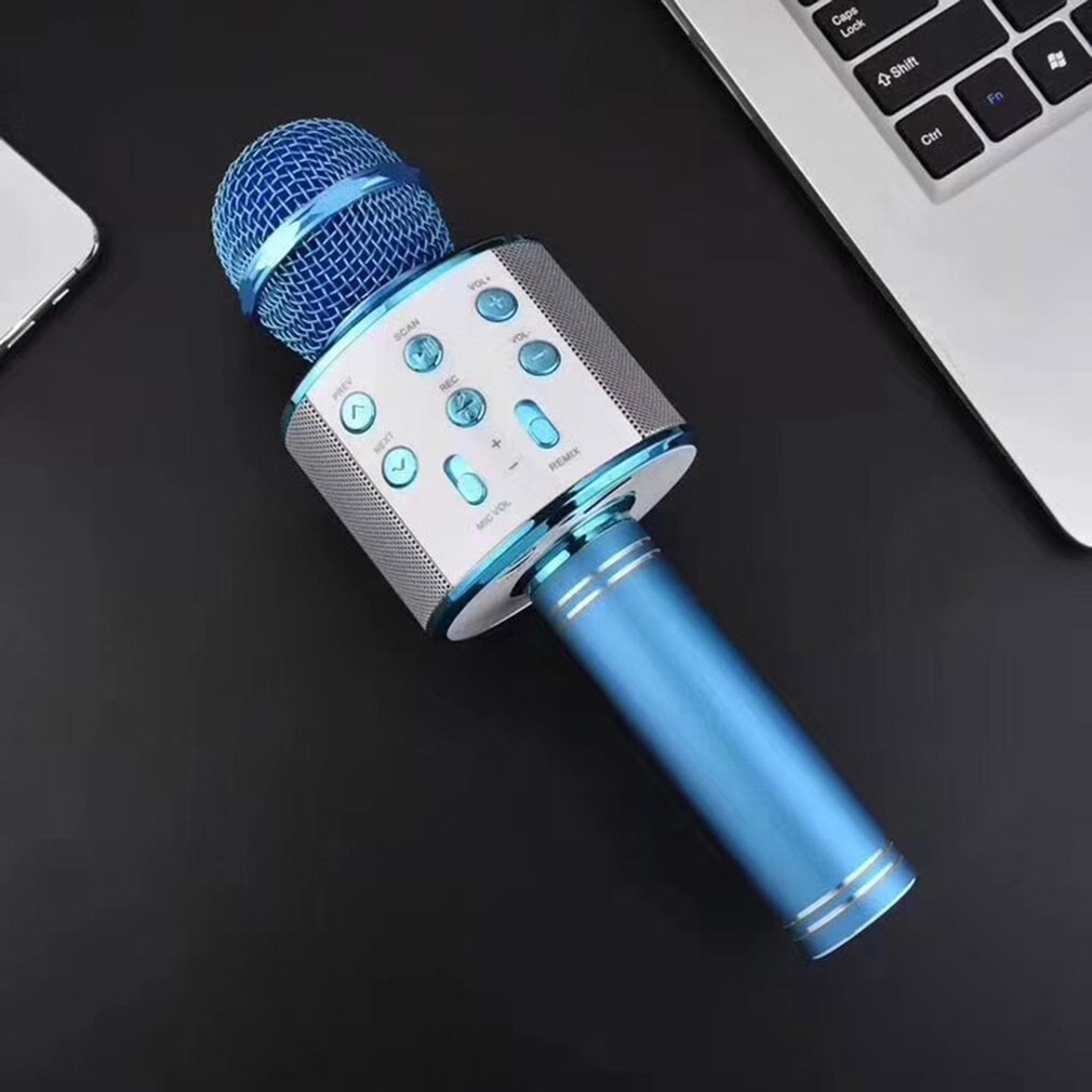 Wireless Condenser Microphone Audio Machine Portable National Karaoke Microphone Handheld Microphone Single Microphone 5 Hours