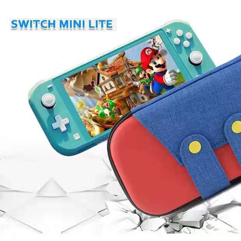 Switch Lite Mini Nintend Accessories Travel Carrying Bag NS Bag Case & Thumbsticks Grips Cap for NS for Switch Lite Crystal Film