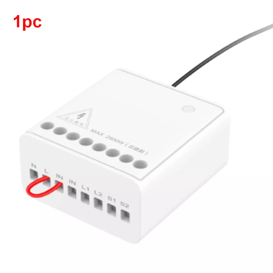 Xiaomi Aqara Module de relais de contrôle bidirectionnel contrôleur de commutateur de relais sans fil minuterie intelligente 2 canaux fonctionnent pour Apple Homekit Mihome: 1 pcs aqara relay