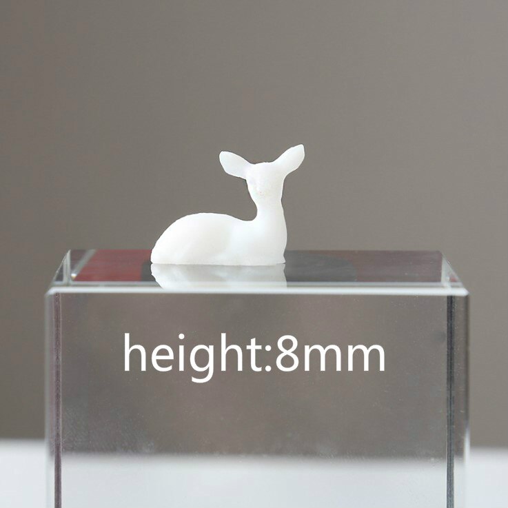 3D Deer Resin Inclusion Miniature Animal Embellishment Resin Jewelry DIY Resin Terrarium Fairy Garden Making Resin Art Supplies: 03-A