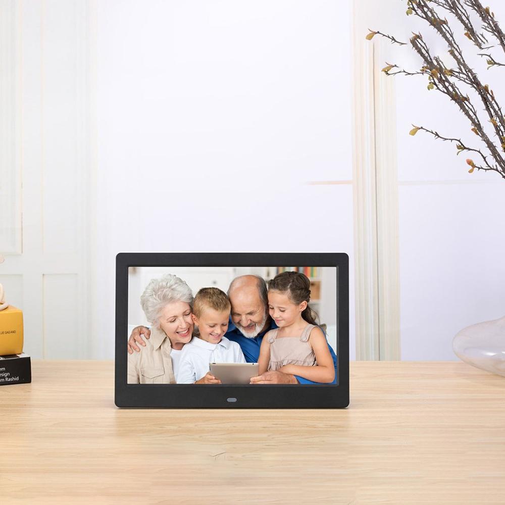 10 polegada Tela LED Backlight HD Digital Photo Frame Álbum de Fotos Eletrônico Música Filme Full Function Bom Presente