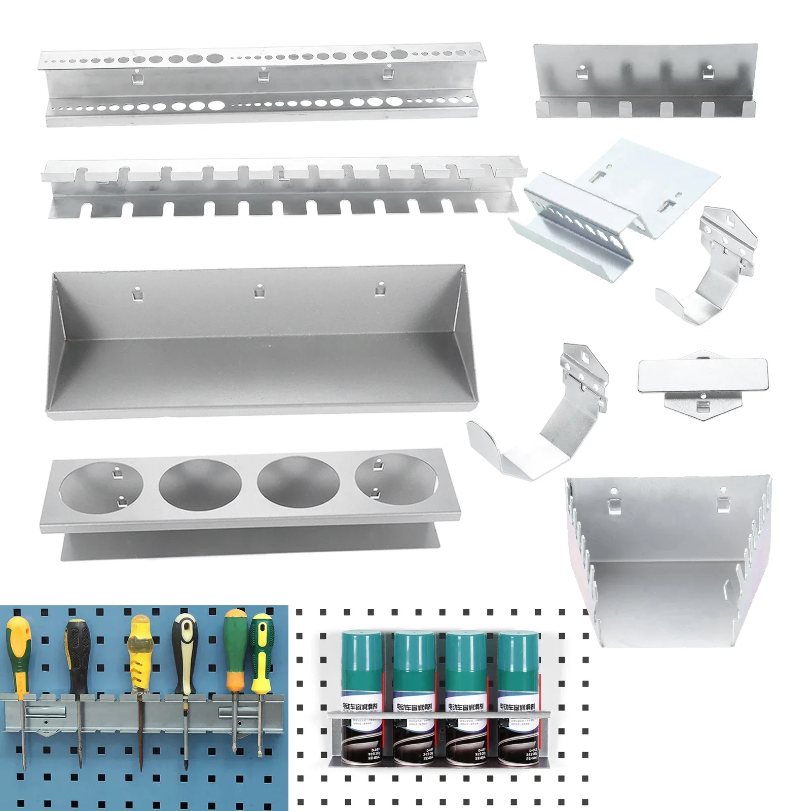Gereedschap Haak Opknoping Wrench/Boor/Pole/Schroevendraaier/Socket Rack Hardware Onderdelen Opslag Board Wall-Mount houder Organizer Garage