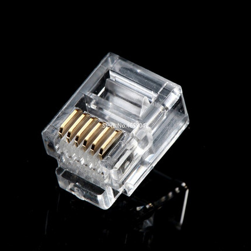 10Pcs RJ11 RJ45 6P2C 6P4C 6P6C 8P8C Telephone Internet Modular Plug Jack Network Connector