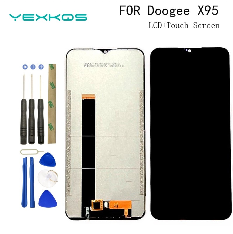6.52 ''100% Originele Voor Doogee X95 Lcd Touch Screen Digitizer Reparatie Onderdelen Vergadering Voor Doogee X95 Telefoon + gereedschap