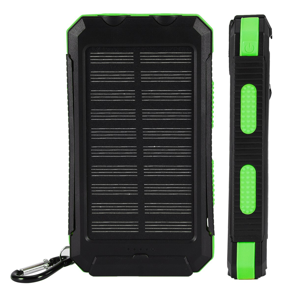 Outdoor Portable Solar Power Bank Case Diy Kit 10000Mah Snel Opladen Dual Usb Mobiele Waterdichte Power Bank Gevallen Met kompas